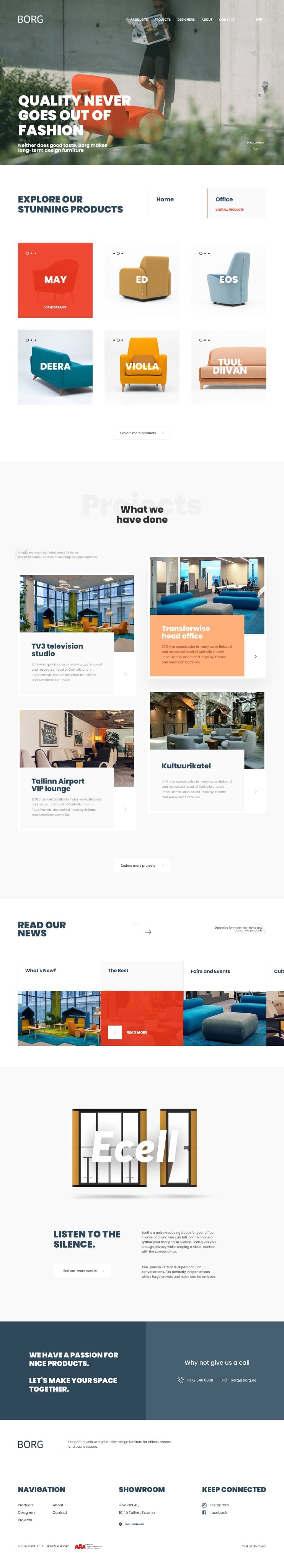 Borg Furniture - homepage