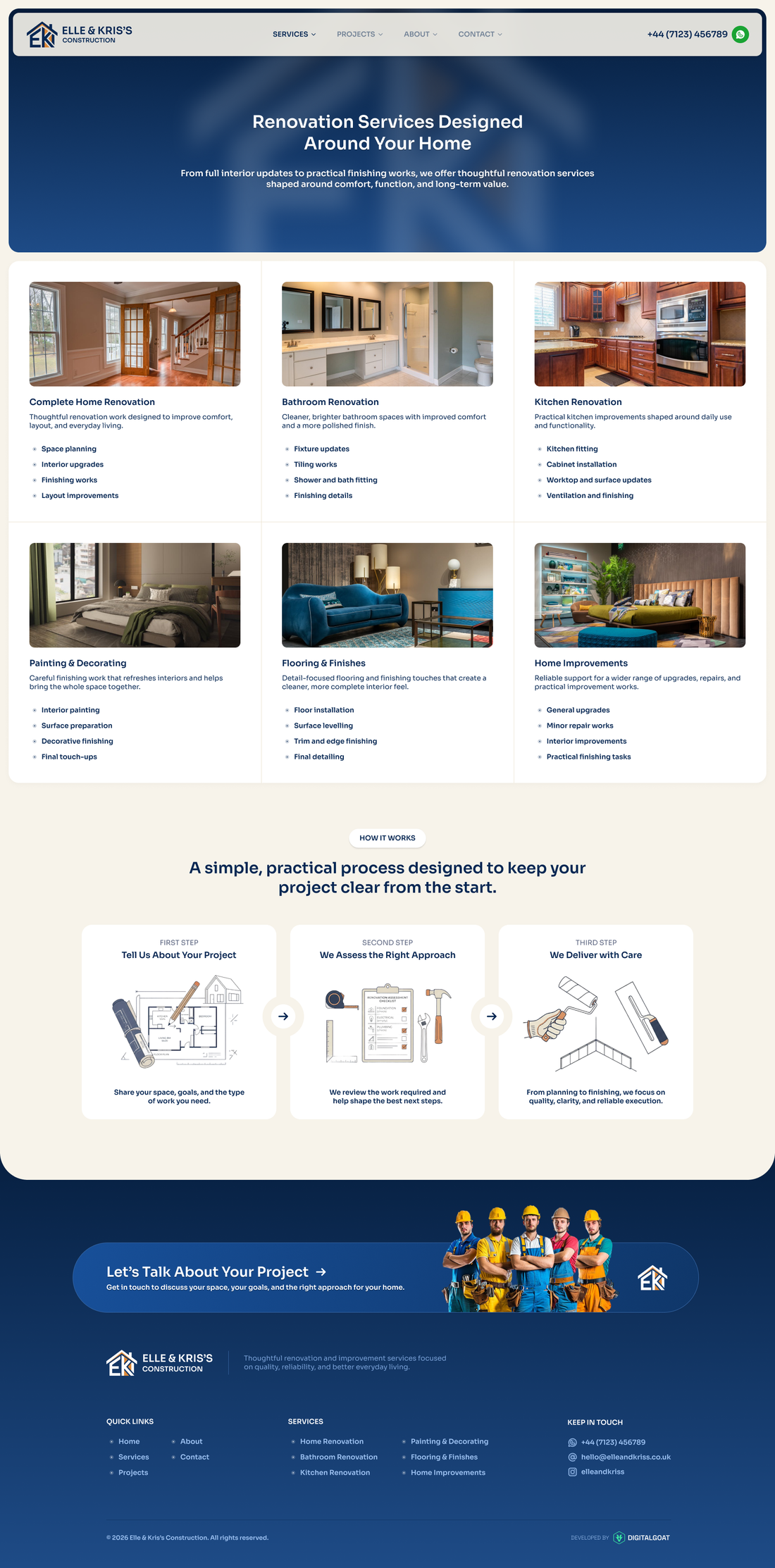 Elle & Kriss's Construction — about
